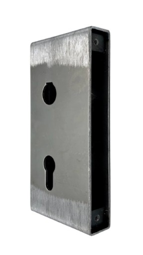 METAL PUSZKA DO BRAMY FURTKI POD ZAMEK HAKOWY 30mm