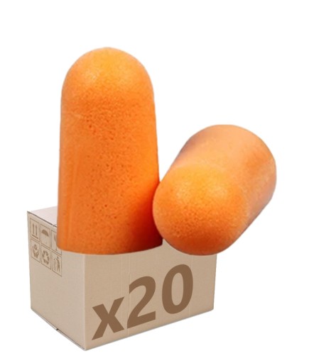 Zatyczki do uszu STOPERY PRRZECIWHAŁASOWE Wkładki od uszu !SNR 36dB! x20