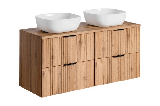SZAFKA ŁAZIENKOWA 120 CM ADEL OAK BLAT UMYWALKI