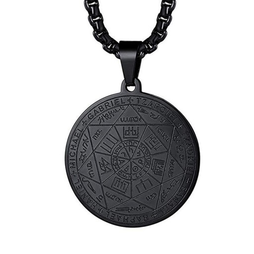 TALIZMAN 7 ANIOŁÓW NASZYJNIK SIEDEM ARCHANIOŁÓW WISIOREK AMULET STAL 316L