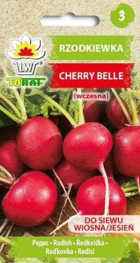 Rzodkiewka Cherry Belle wczesna wegetacja 25-30 dni Wiosna/Jesień – nasiona