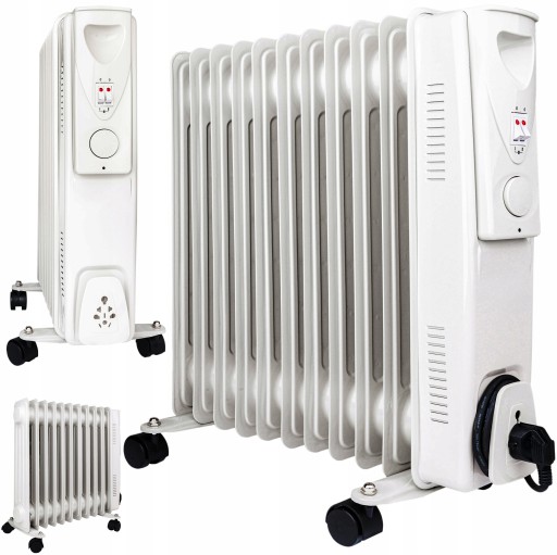 GRZEJNIK ELEKTRYCZNY OLEJOWY 2500W ECO 11 ŻEBEREK