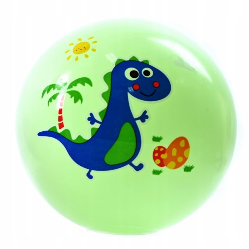 DINOZAUR PIŁKA GUMOWA OGRODOWA SZKOLNA 23CM RÓŻNE KOLORY
