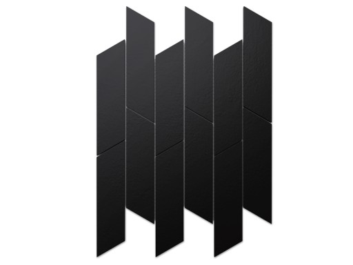 MOZAIKA GRESOWA CHEVRON STORM DOBLO NERO MATOWA