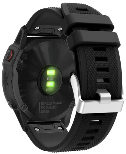 CZARNY Pasek Garmin Fenix 7X Solar (szerokość 26mm)