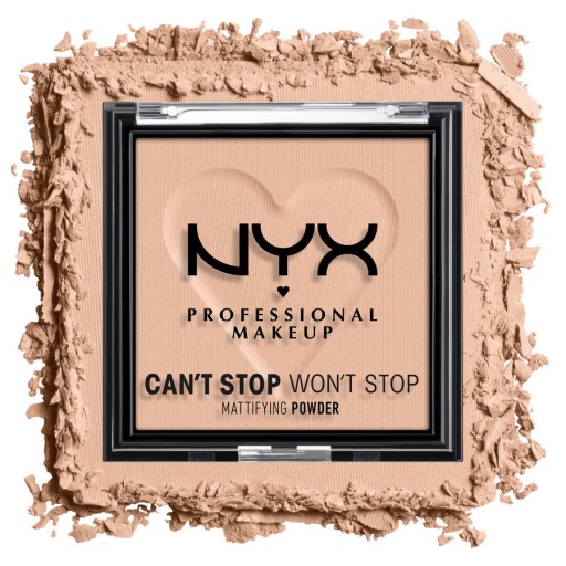 NYX CAN'T STOP Matujący puder do twarzy MEDIUM