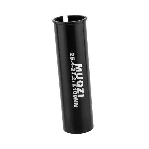 Bike Seat Post Shim Reducer Sleeve 100mm Long Conversion Aluminum 25.4-27.2