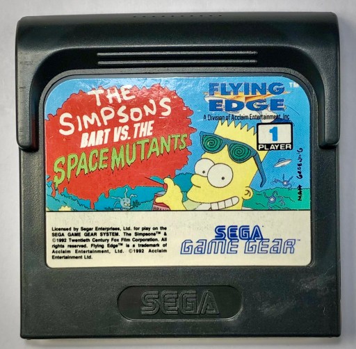 The SIMPSONS BART VS.THE SPACE MUTANTS SEGA RETRO