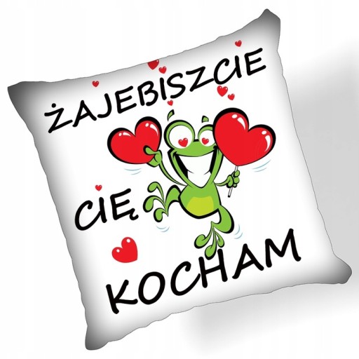 Poduszka na dzień kobiet prezent walentynkowy dekoracyjna do spania miłość