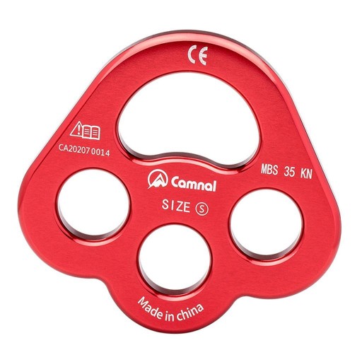 c/Outdoor 4 Hole Leg Rig Plate, Multiple Anchor Point Connector Kit for Red
