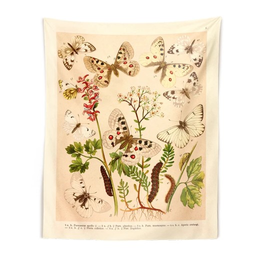 Fine Tapestry Retro motyl gobelin dekoracje ścienn