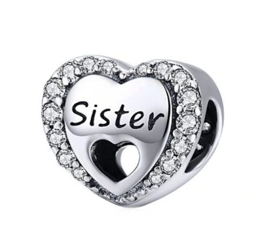 CHARMS ZAWIESZKA UKOCHANA SIOSTRA SISTER SERCE