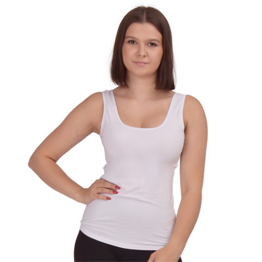 Koszulka szerokie ramiączko bawełna 3XL