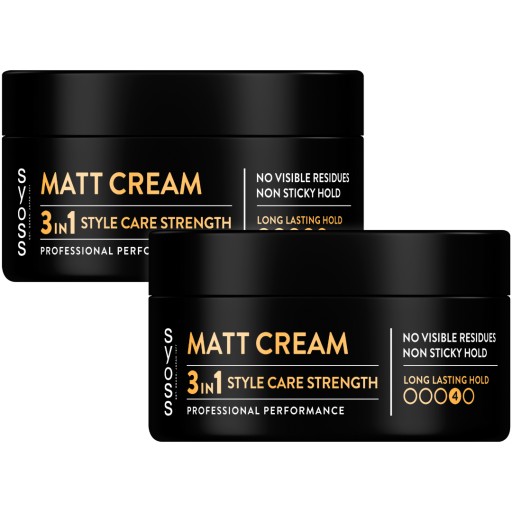 Syoss Pasta do Stylizacji Włosów Matt Cream 100ml Zestaw 2 Sztuk