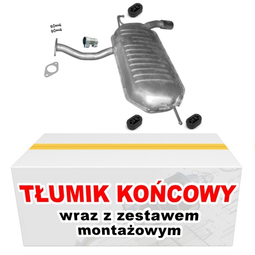 Tłumik końcowy Tucson 2.0 Allrad Sportage 2.0 16V