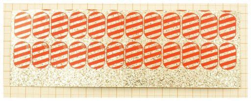 FOLIA HOLOGRAFICZNA Z NADRUKIEM DO PRODUCJI BŁYSTEK WTP-No.701 15x5cm F36