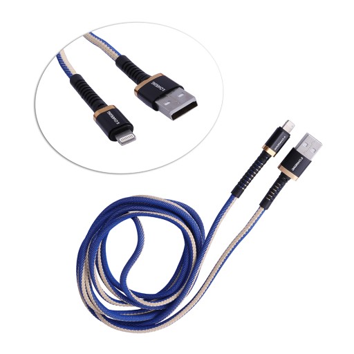 KABEL USB IPHONE 2.4 A DATA CABLE DŁ. 2M.