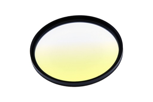 Filtr połówkowy 77mm Żółty
