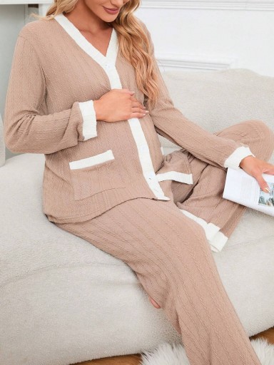 SHEIN Zestaw piżamy z regulowaną talią 44