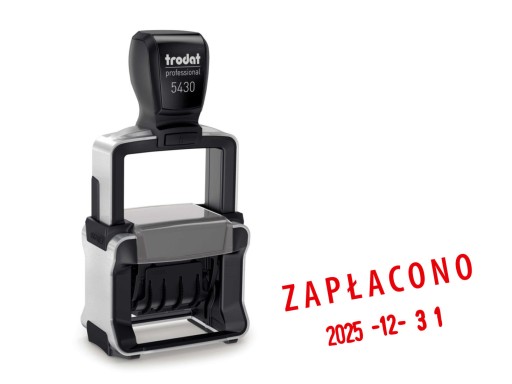 Datownik 5430 z tekstem ZAPŁACONO