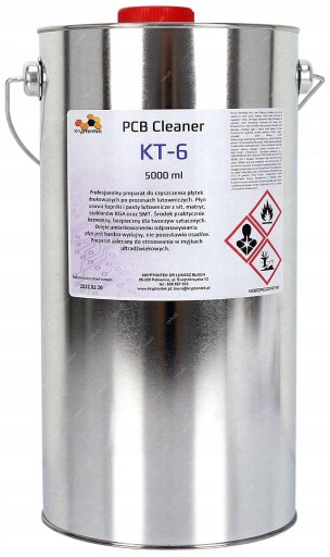 PCB CLEANER KT-6 5L DO CZYSZCZENIA Z TOPNIKÓW PAST