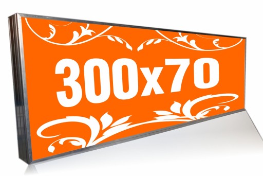 KASETON REKLAMOWY 300x70 LED spawany
