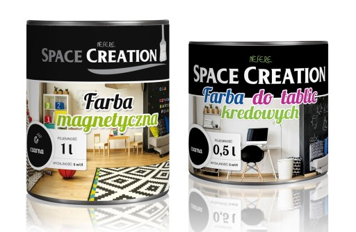 MAGNETYCZNA FARBA PODKŁADOWA 1L + TABLICOWA 0,5L