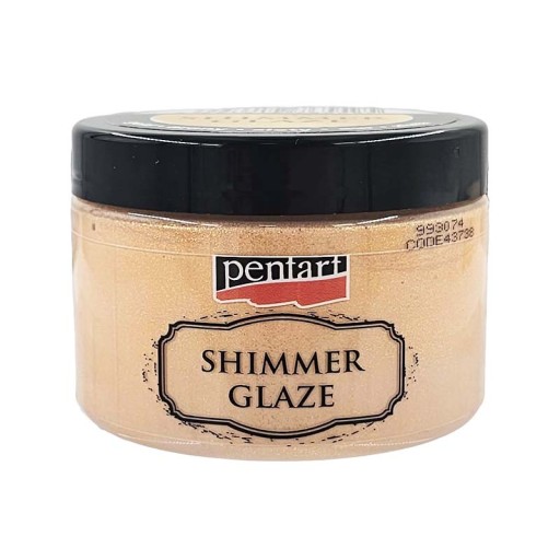 PASTA SHIMMER GLAZE złota 150ml - Pentart
