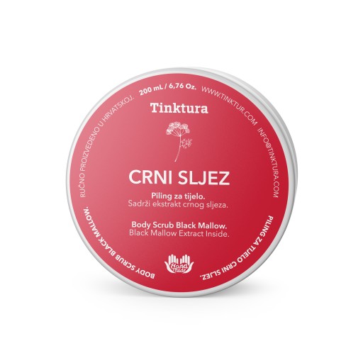 Tinktura Delikatny solny peeling do ciała z malwą czarną, 200 ml