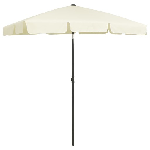 PARASOL PLAŻOWY, PIASKOWY ŻÓŁTY, 180X120 CM