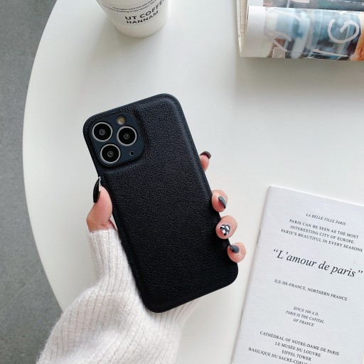 Etui Case do iPhone 11 Pro Max czarne, skórzane