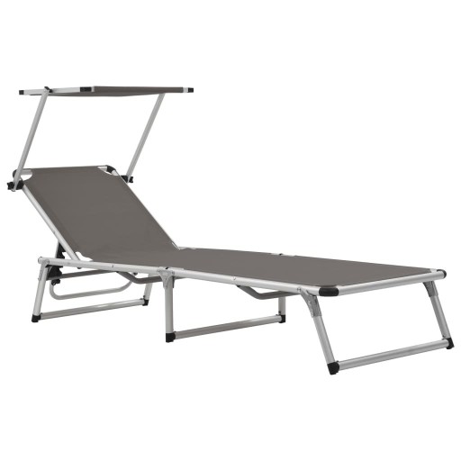 Leżak VidaXL 44333 metal czarny