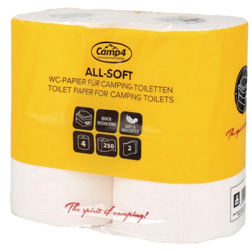 Papier toaletowy CAMP4, 2-warstwowy, 4 rolki