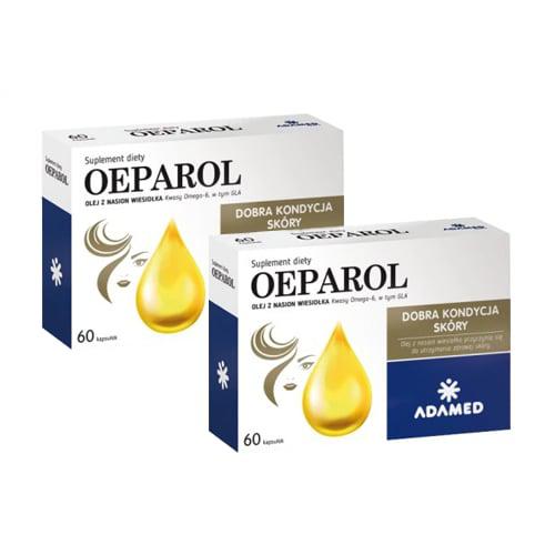 ZESTAW OEPAROL olej z nasion wiesiołka, 2x60 kaps.
