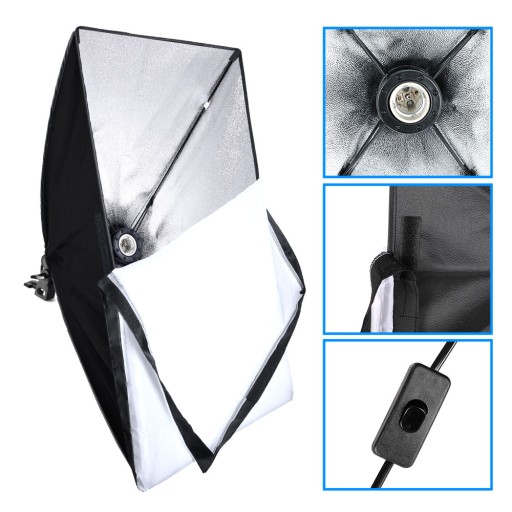Prof. szybki softbox 50x70cm z gwintem E27+DYFUZOR