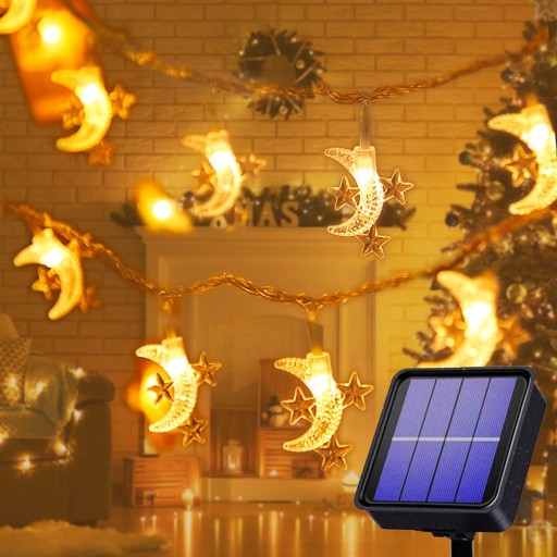 ŚWIATEŁKA SOLARNE LAMPKI GIRLANDA WODOODPORNE PANEL SŁONECZNY NA ŚWIĘTA