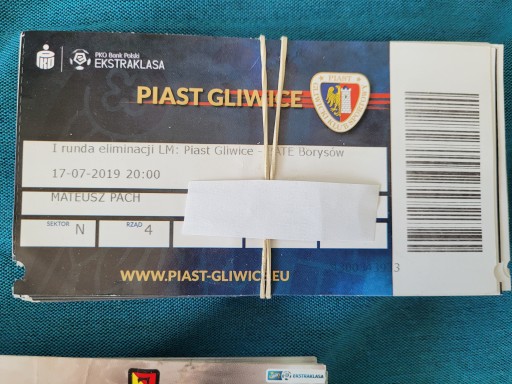 bilet Piast Gliwice - BATE Borysów