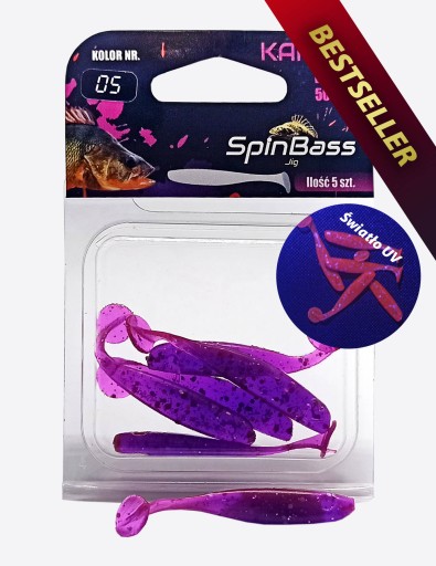Kajtek UV - Przynęta wędkarska na okonia, 5 cm, spinning - SpinBass - HIT