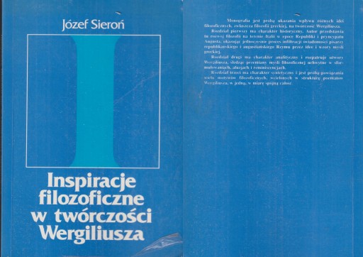INSPIRACJE FILOZOFICZNE W TWÓRCZOŚCI WERGILIUSZA