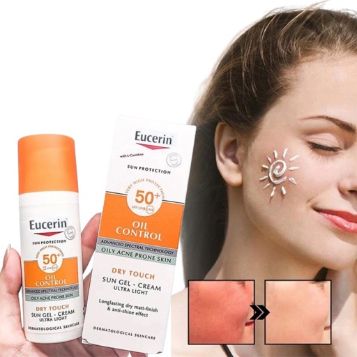*HIT CENOWY* |EUCERIN SUN żel-krem OIL CONTROL SPF 50+ z L-karnityną 50ml