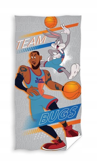 DUŻY RĘCZNIK KĄPIELOWY PLAŻOWY 70X140 SPACE JAM WARNER BROS