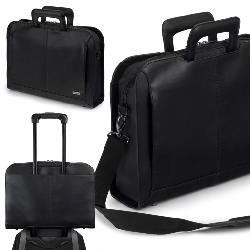 TORBA TARGUS EXECUTIVE SKÓRZANA AKTÓWKA BIZNESOWA | PREMIUM | LAPTOP 13-14