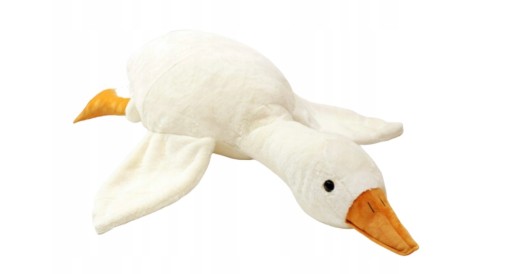 PODUSZKA MASKOTKA PLUSZAK GĘŚ KACZKA DUŻA 90 cm
