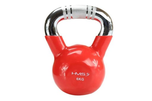 KTC06 RED UCHWYT CHROM RADEŁKOWANY KETTLEBELL ŻELIWNY