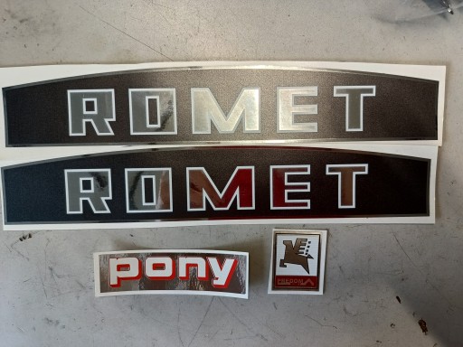 Komplet naklejek naklejki Romet Motorynka pony