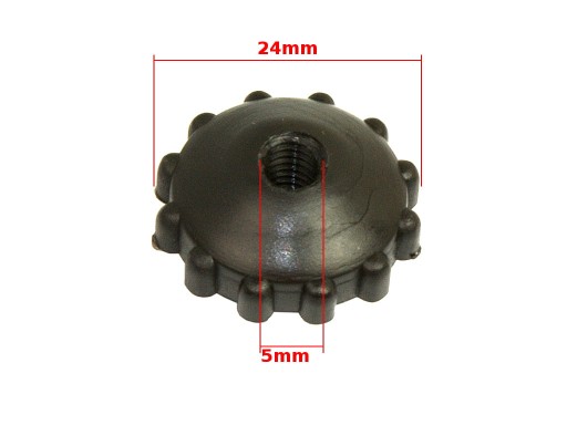 NAKRĘTKA BOCZKA DEKLA WSK 125 175 SHL CZARNA