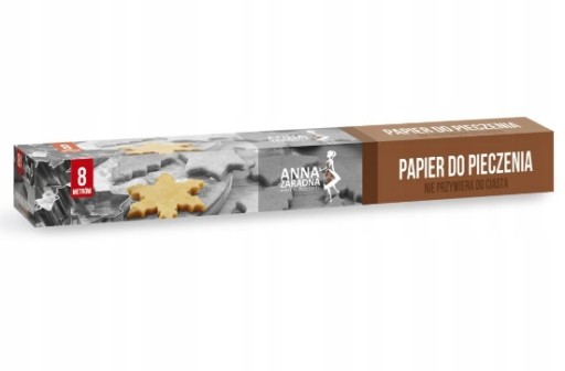 Anna Zaradna Papier do pieczenia brązowy 8m