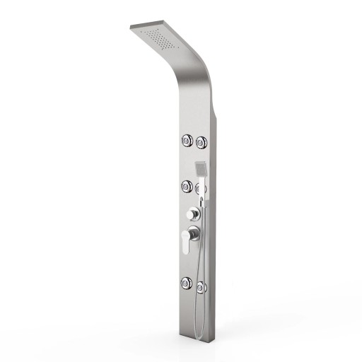 Panel prysznicowy Luna z hydromasażem, 22cm przykrywa stare przyłącza