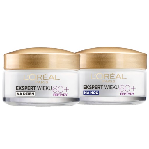 Zestaw Loreal Ekspert Wieku 60+: krem do twarzy na dzień i krem na noc