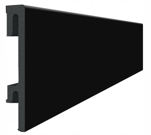 Listwa Spieniona PCV Bravo 80mm 2,4m 207 Czarny
